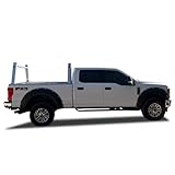 Black Horse Heavy Duty Ladder Rack Base System 5.5' Bed Silver Aluminum Compatible with All 3/4-ton Trucks with 5.5ft to 5.7ft Bed Length Not Compatible with tonneau covers-CSBURHD55