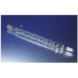 Corning - Pyrex 5 Bulb Allihn Condensers, Drip Tip, w/24/4 0 Stan Taper Outer and Inner Joints, CS6