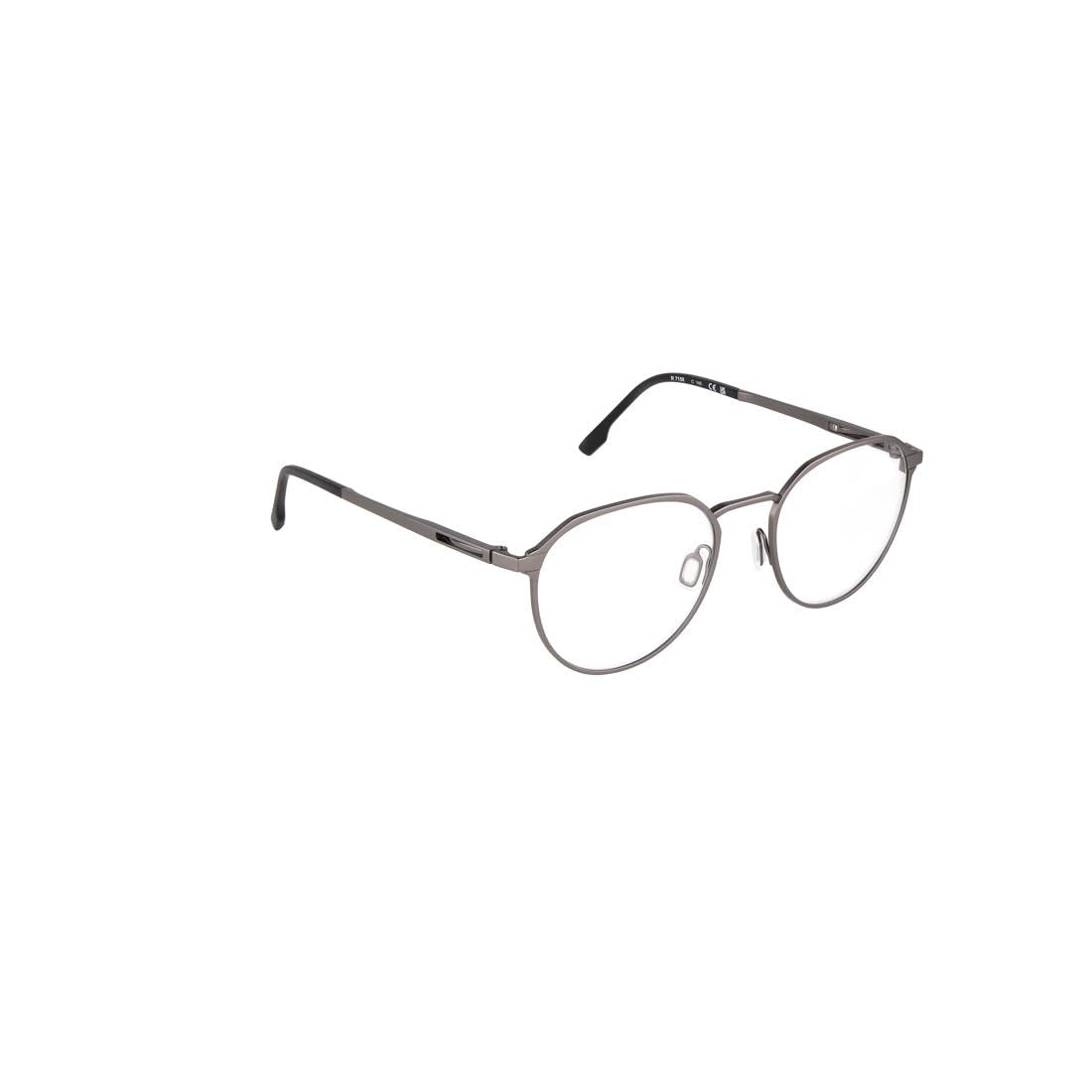 Rodenstock Brille mit Sehstärke für Unisex optional mit Sonnenbrillentönung oder Blaulichtfilter, Rund, gefertigt aus Titan (inklusive Brillenetui)