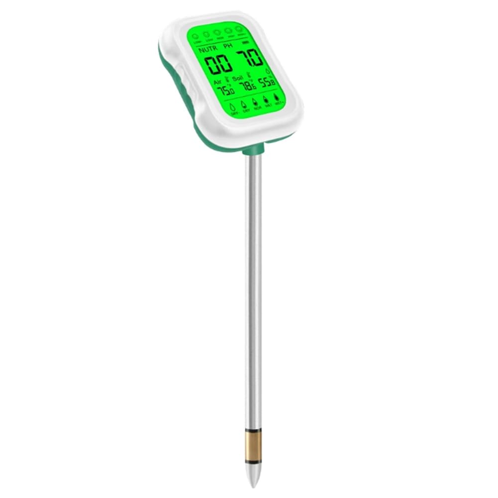 Wzxksoac As Shown 7 In 1 Soil Ph Meter Soil Moisture Temp Meter Soil Ph Fertility Humidity Temp Tester For Garden Farm Soil Analyzer