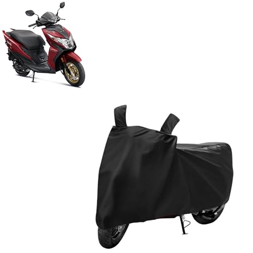 Image of Kerwa Waterproof Bike Cover Compatible with Honda dio bs6 | Dust Proof, UV-Resistant, Mirror Pocket with Windproof Buckle Strap
