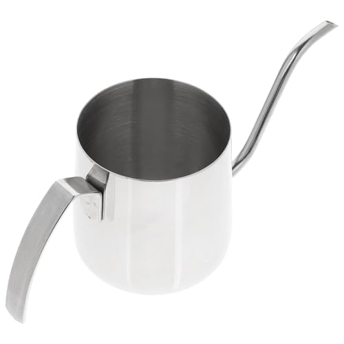 Tofficu Hervidor de Boca Larga de Acero Inoxidable para Café con Función Antideslizante y Protección contra Quemaduras, Adecuado para Cocina y Fiestas Personales