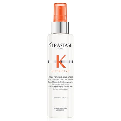 KÉRASTASE Nutritive - Lotion Thermique Sublimatrice - Spray Thermoprotecteur & Démêlant - Niacinamide, Protéines Végétales & Lipides Nourrissants -...