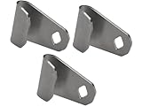 egmatec Haken für Mülltonnen-Deckel/Edelstahl - SET 3 Stück