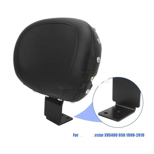 Coussin de dossier passager V-Star 650 en cuir PU avec rack intégré - 6