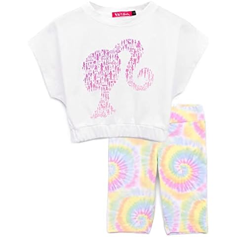 Conjunto de Camiseta y Pantalón Corto Barbie Tie Dye Kids Outfit Set Cover