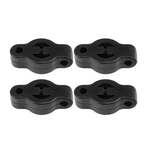 REPAIROCK 4Pcs Goma Escape Colgador Soportes Tubo Soporte Soporte para Hyundai H100 Autobús 91x50mm Silenciador Amortiguador Soporte para Mitsubishi COLT PAJERO 28599M2000