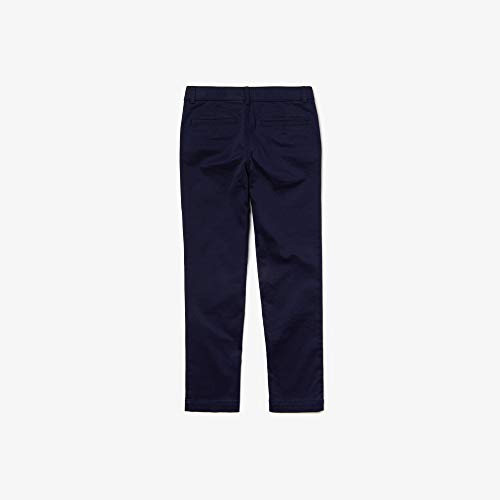 Calça Regular Fit, Lacoste, Infantil Unissex, Azul Marinho, 14 anos