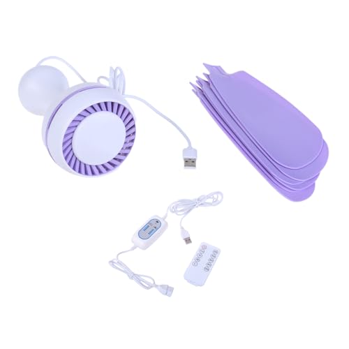 Ventilador de techo con 6 aspas desmontables, 4 modos de viento, temporizadores remotos, operaciones USB, 5 V, compatible con interiores y exteriores, portátil, recargable, para tiendas de campaña