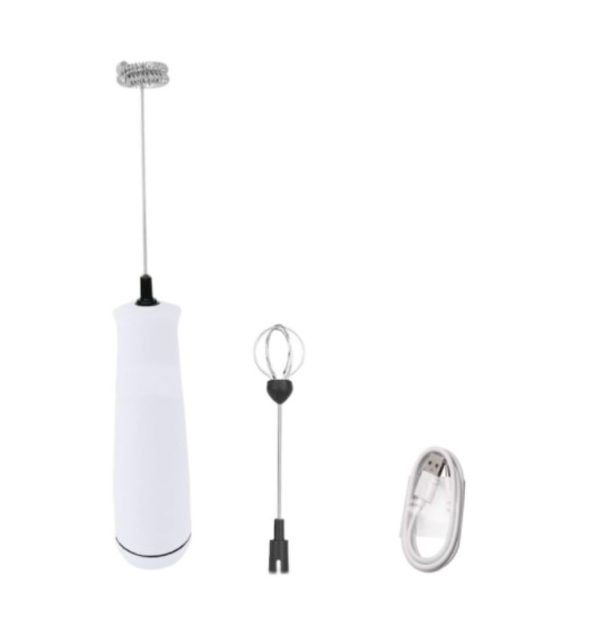 Frullino Montalatte Montalatte Elettrico Montalatte In Acciaio Inossidabile A Doppia Molla Montalatte Per Caffè USB Monta Latte(White)