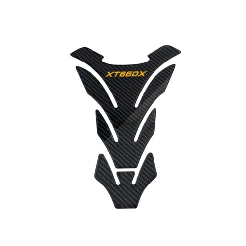 Motocicletas Pegatina Almohadilla Tanque Almohadilla De Tanque Combustible para Motocicleta, Pegatinas Protectoras Fibra Carbono 3D para XT660X XT 660 X 660X