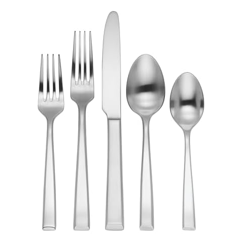 Reed & Barton East End Satin 20 Piece Flatware Set, 20PC FW, STAINLESS Cover