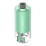 加湿器【改良型 卓上型 加湿器】超音波式 静音設計 車載OK 抗菌チップ付き USB充電式 大容量バッテリー 20時間稼働 デジタル表示 乾燥/花粉症対策 7色ムードライト付き green 緑