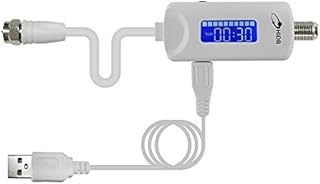 TV Antenna Amplifier, 25dB High Gain Signal Booster for Digital TV Antenna Indoor, Low Noise/Clears Up Pixelated Amplifier, Adjustable dB&Timer, USB Cable Power Supply