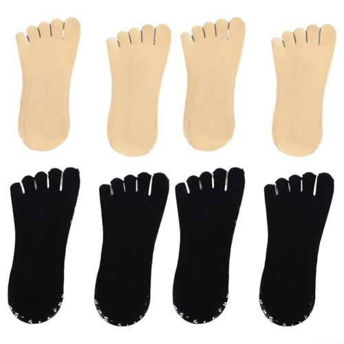 Projoint Antibunions Health Sock 4 Pairs, Finger Socks for Women, Breathable Mesh Fabric with Soft Cotton Stretch, Non-Slip Design for Yoga and Exercise