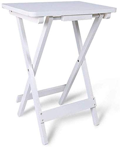 QTQZDD Creative Table, Fold Living Room Sofa Side Balcony Table Solid