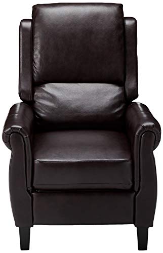 Sillón reclinable piel sintética Borgoña miniatura 4