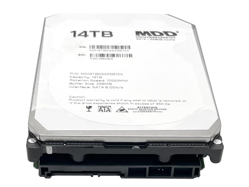 Image of MDD MAXDIGITALDATA MDD 14TB 7200RPM SATA 6Gb /s 256MB Cache 3.5-inch Internal Desktop Hard Drive (Renewed)
