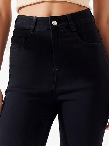 Image of Dolce Crudo Women's Super Skinny High-Rise Regular-Length Stretchable Denim Jeans