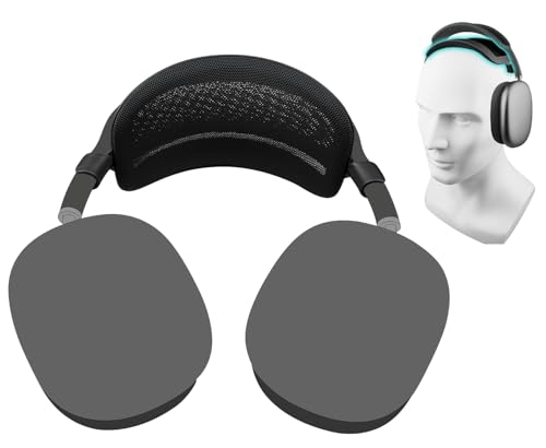 Diadema AirPods Max SOULWIT negra protector de banda ligero ergonómico