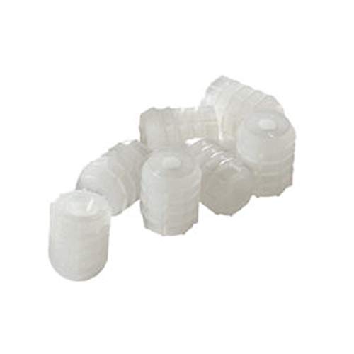 40 X CAM PreInserted Nuts Furniture Fittings (White Plastic) M10.5mm