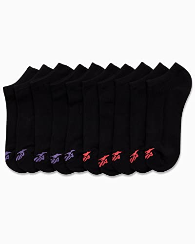 Image of Avia Women's Athletic Low Cut Socks - 10 Pack Performance Stretch Cushioned Ankle Socks for Running and Workout (4-12)