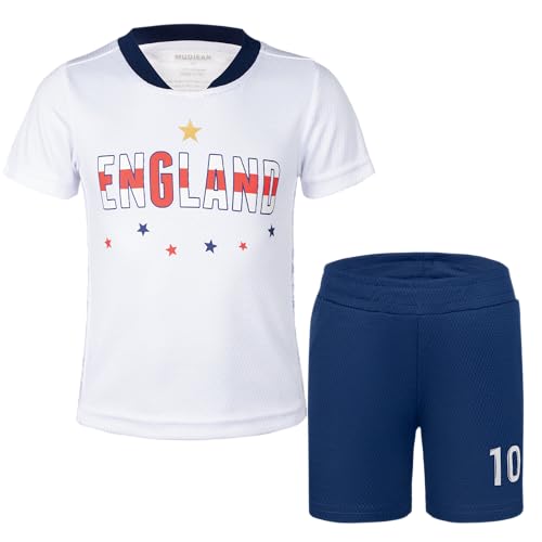 Image of Unisex Kids Soccer Jersey and Shorts Kit 2-Piece Set Boys Girls Football Outfits for Little Athlete 2-14 Years