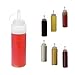 WELLXUNK 6 pcs Bouteille à Sauce, 8 oz Squeeze Bouteille à Condiments, Bouteille à Sauce Plastique Utilisé pour la Moutarde, la Mayonnaise, l'huile d'olive, la Sauce Barbecue, sans BPA