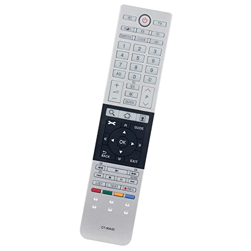 VINABTY CT-90430 Remote Control Replced Compatible with Toshiba 3D 4K TV CT-90429 58L7363RB 32L6353RK 40L6363DG 50L7363DG 50L4363DG L4333 39L4333DG 32L4333DG 40M6363D - Image 2