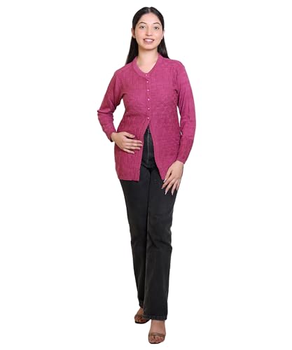 Image of Grand Line Winter wear Acrylic Lady Cardigan /Sweater for Casual and Evening outings