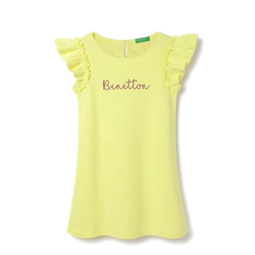 Image of United Colors of Benetton Kid's Western Kidz Rayon Knee-Length Dresses