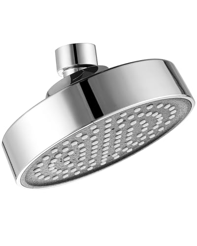 Bovepin Shower Head Replacement, High Pressure 4 Inch Chrome Rain