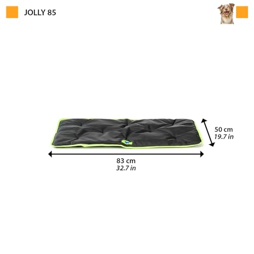 FERPLAST - Tappetino per Cani e Gatti - Cuccia per Cani Lavabile Media - Materassino per Cani - Impermeabile e Antigraffio - Tappetino per Auto, Cucce e Cestini per Cani - Jolly, 83 x 50 CM, NERO
