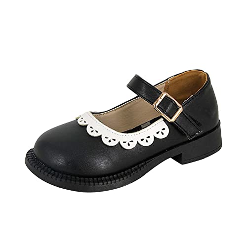 Big Kid Tennis Toddler Little Child Girl's Leather Shoes Baby Soft Soled Shoes Little Little Girls Wide Shoes