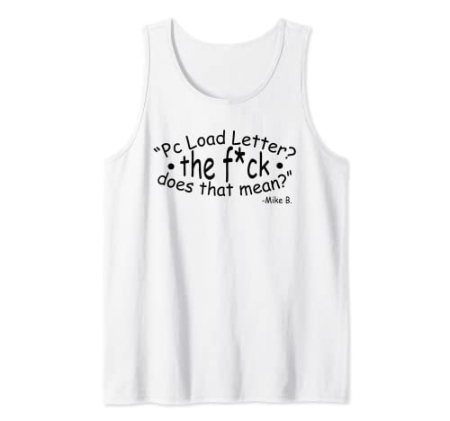 PC Load Letter Tank Top