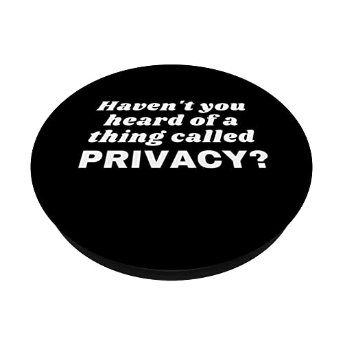 Privacy Worldwide Leave Alone Rights Funny Tour PopSockets Swappable PopGrip, Black - Image 2