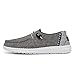 Hey Dude Women's Wendy Chambray Onyx Size 8 | Women’s Shoes | Women’s Lace Up Loafers | Comfortable & Light-Weight