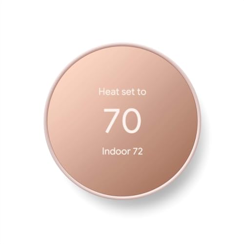 Google Nest Thermostat - Smart Thermostat for Home - Programmable Wifi Thermostat - Sand