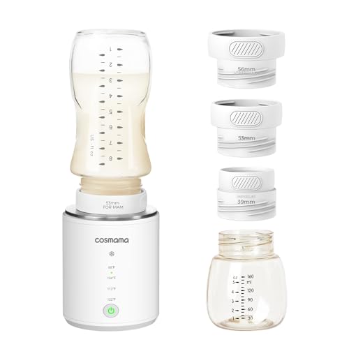Image of cosmama Portable Bottle Warmer for Travel, Comes with A Feeding Bottle,Warmer with Fast Heating, Safety Material Baby Bottle Warmer, Rechargeable Bottle Warmer for Breastmilk