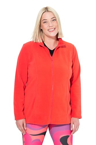 Ulla Popken Damen große Größen Übergrößen Plus Size Fleecejacke, Baukastensystem, Innenjacke, recycelt Coralle 46+ 796970528-46+