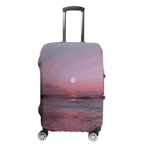 Purple Moon Luggage Cover, Elastic Luggage Protector Fits 19-32in Suitcases, Washable & Anti-Scratch Suitcase Cover for Men Women XL