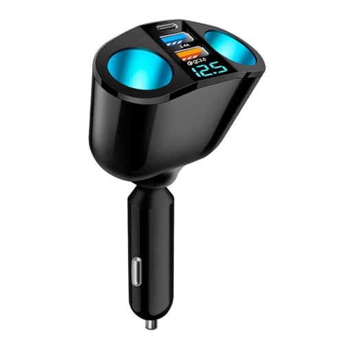 OXNSHEJW Car Charger Cigarette Lighter Adapter USB Car Charger Car Cigarette Lighter Splitter Dual USB Car Cigarette Lighter Adapter Double Cigarette Adapter for Smart Phones GPS Vehicle Devices