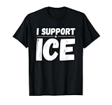 I Support ICE Immigration and Customs Enforcement T-Shirt, Men, Black, Small