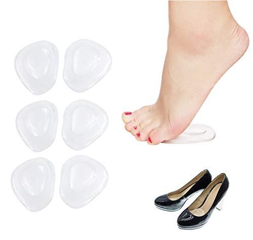 siismi Almohadilla de protección de la suela Cubierta de protección de los pies Antideslizante de la plantilla Almohadilla de gel Cojín de silicona médica Alivio del dolor de los pies Masaje de pies A