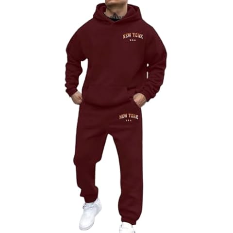 Mens 2 Piece Outfits Knit Jacquard Pullover Sweatshirt Tracksuit & Joggers Sweatpants Sweatsuit Sets Cover