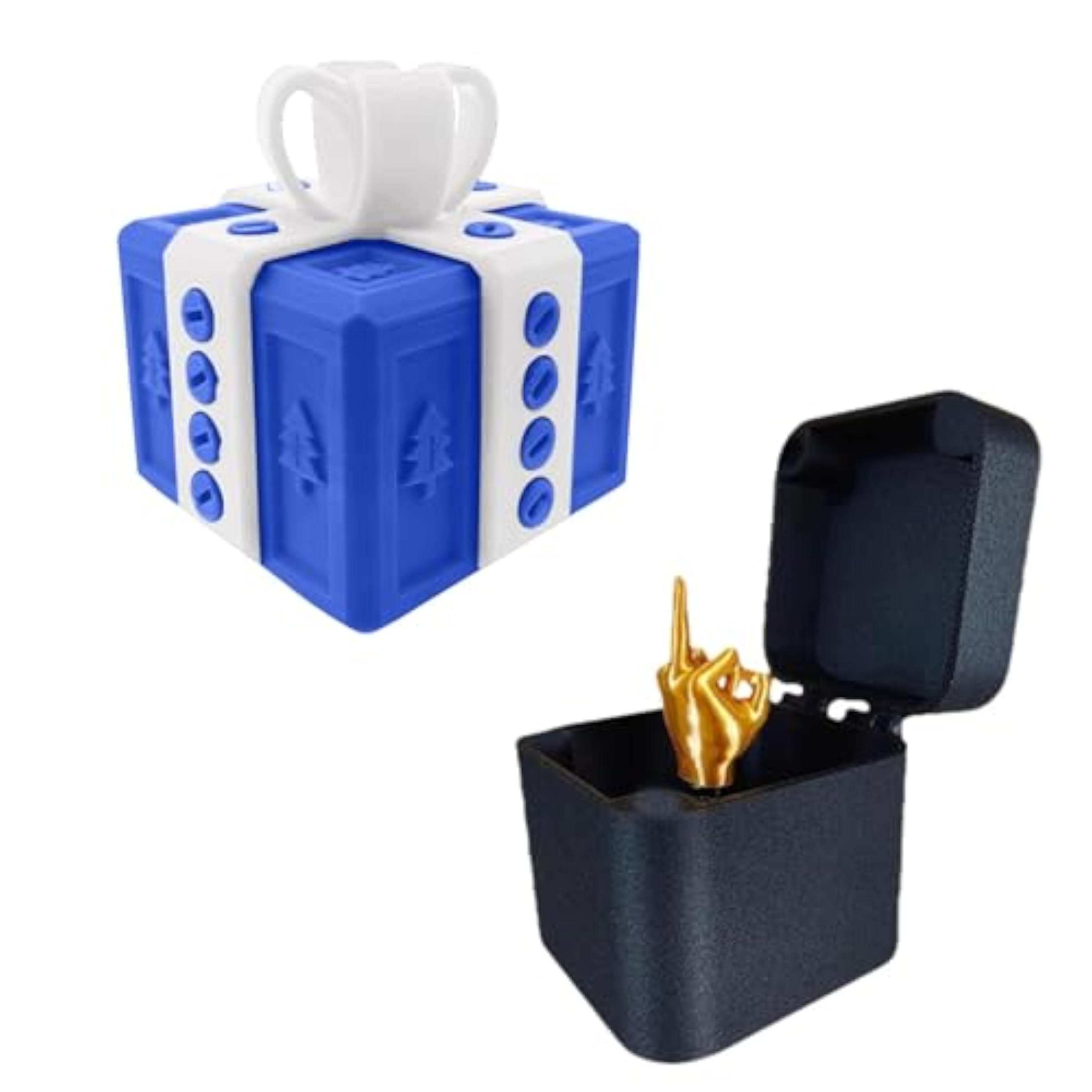 El molesto regalo con dedo - Divertida caja de regalo con sorpresa de dedo medio y juguete de tornillo 3D. Broma emergente para diversión y entretenimiento en la oficina, como decoración del hogar o El molesto regalo con dedo - Divertida caja de regalo con sorpresa de dedo medio y juguete de tornillo 3D. Broma emergente para diversión y entretenimiento en la oficina, como decoración del hogar o