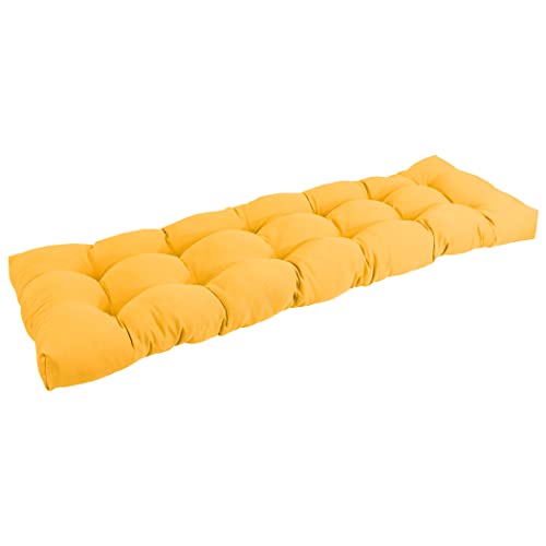 Blazing Needles Twill Tufted Bench Cushion, 55" x 19", Sunset 1 Count