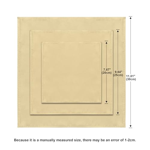 Image of Men's Pocket Square, Solid Color Boys Handkerchiefs for Men Wedding Party