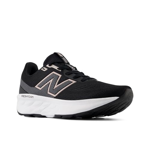 New Balance New Balance Women's Fresh Foam 520 V9 Running Shoe, Black/Castlerock/Metallic Rose, 11 XW
