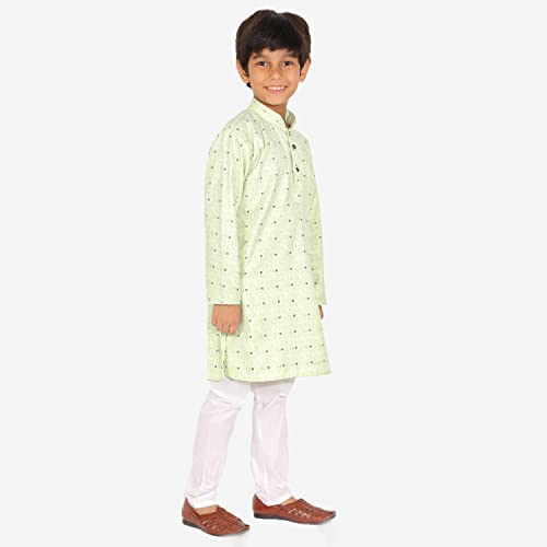 Image of Pro-Ethic Style Developer Boys Cotton Geometric Kurta Set Pajama Ethnic Wear | 1 To 16 Years | S-197